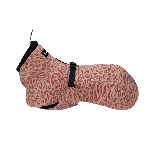 PAIKKA Hundewintermantel, Visibility Red Mix Hundewintermantel