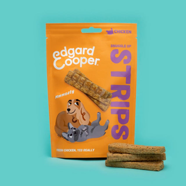 Edgard Cooper Snuggle Up Strips, Huhn Fleischsnacks
