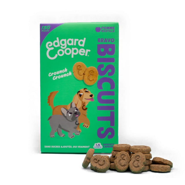 Edgard Cooper Bravo Biscuits | Apfel & Blaubeere Hundekeks