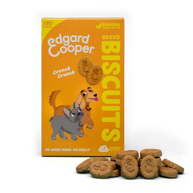 Edgard Cooper Bravo Biscuits | Banane & Erdnussbutter Hundekeks