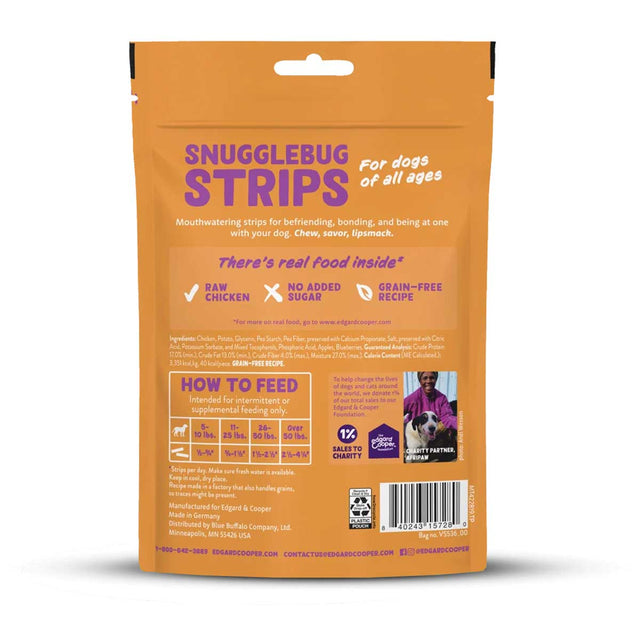 Edgard Cooper Snugglebug Strips, Huhn Fleischsnacks