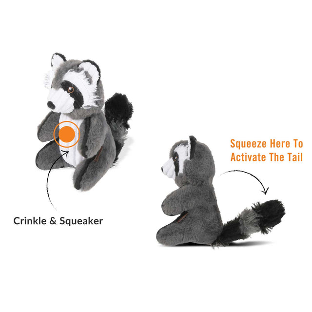 P.L.A.Y. Hundespielzeug | Robby the Raccoon Stoffspielzeug
