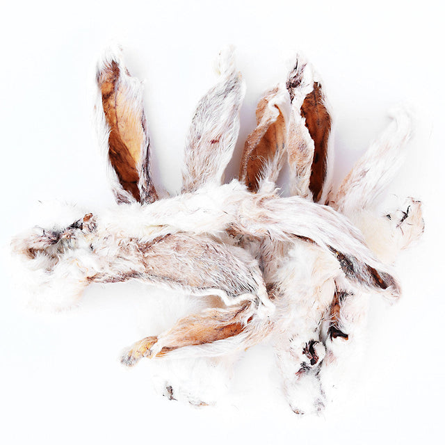 Hund von Eden Kaninchenohren mit Fell Kauartikel