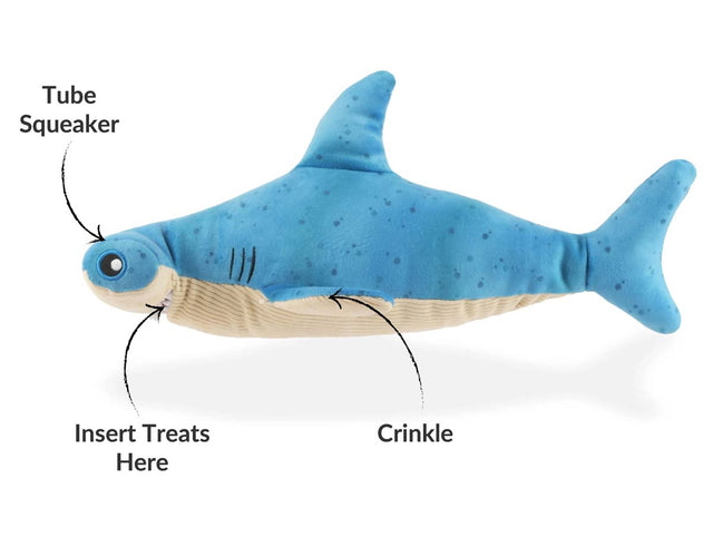 P.L.A.Y. Hundespielzeug Bonk der Hammerhai Stoffspielzeug