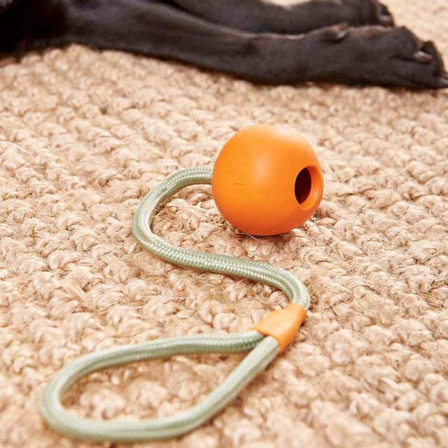Beco Pets Hundespielzeug Slinger Ball, Orange Wurfspielzeug
