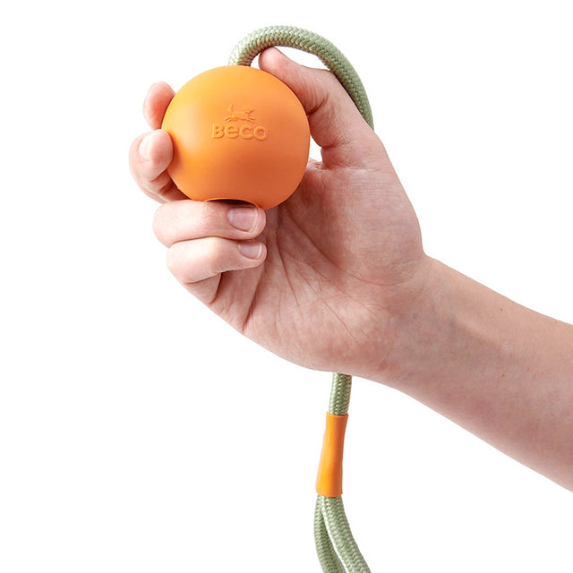 Beco Pets Hundespielzeug Slinger Ball, Orange Wurfspielzeug