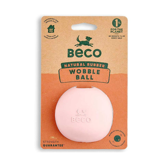 Beco Pets Hundespielzeug Wobble Ball, Pink Interaktiv