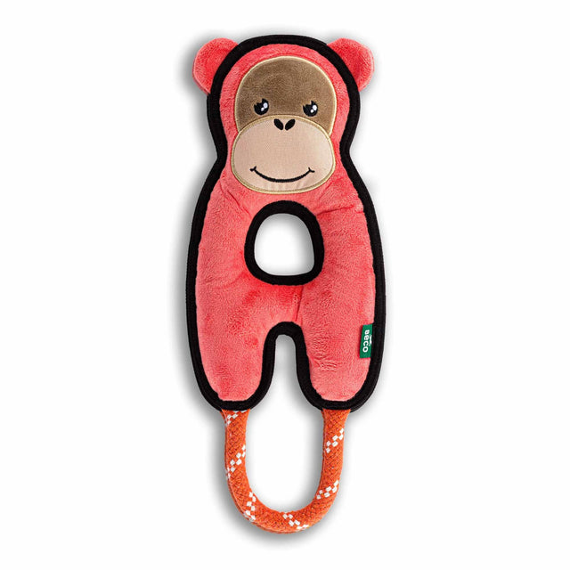 Beco Pets Hundespielzeug Rough & Tough Recycled, Orangutan Stoffspielzeug