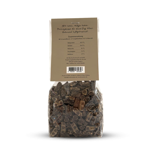 Hund von Eden BISS:CHEN Lamm, 175g Fleischsnacks