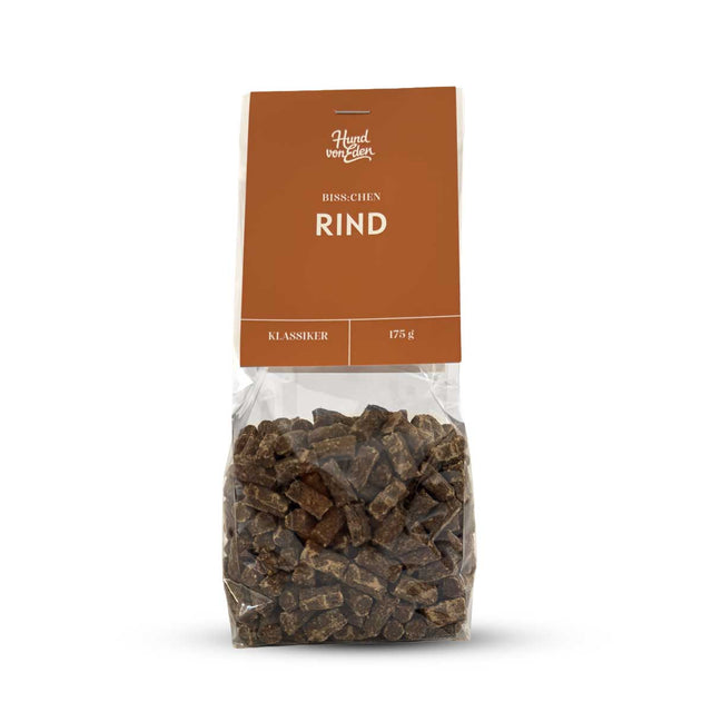 Hund von Eden BISS:CHEN Rind, 175g Fleischsnacks
