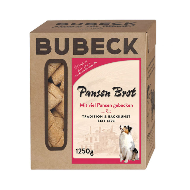 Bubeck Hundekuchen Pansen Brot, 1250g Hundekeks