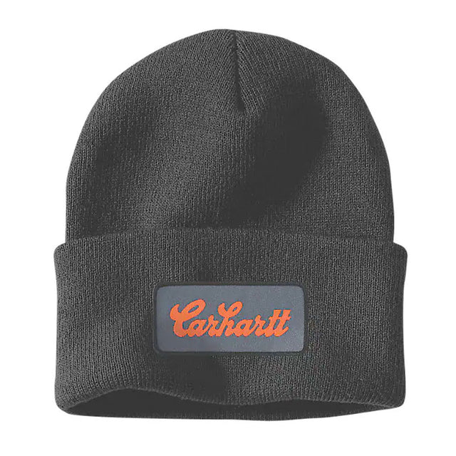 Carhartt Mütze Knit Cuffed Script Patch Mütze Black