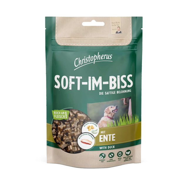Christopherus Hundeleckerli Soft-Im-Biss, Ente Hundeleckerli