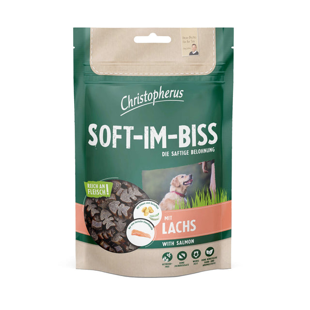 Christopherus Hundeleckerli Soft-Im-Biss, Lachs Hundeleckerli