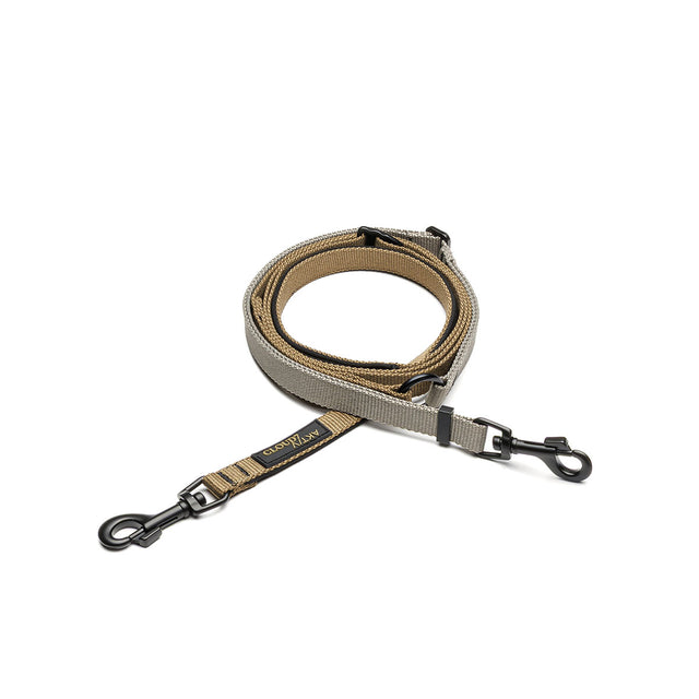 Cloud7 Hundeleine L-1-Hands-Free-Leash AKTIV, Khaki/Grey Hundeleine