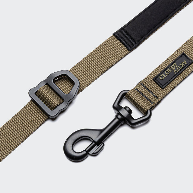 Cloud7 Hundeleine L-1-Hands-Free-Leash AKTIV, Khaki/Grey Hundeleine