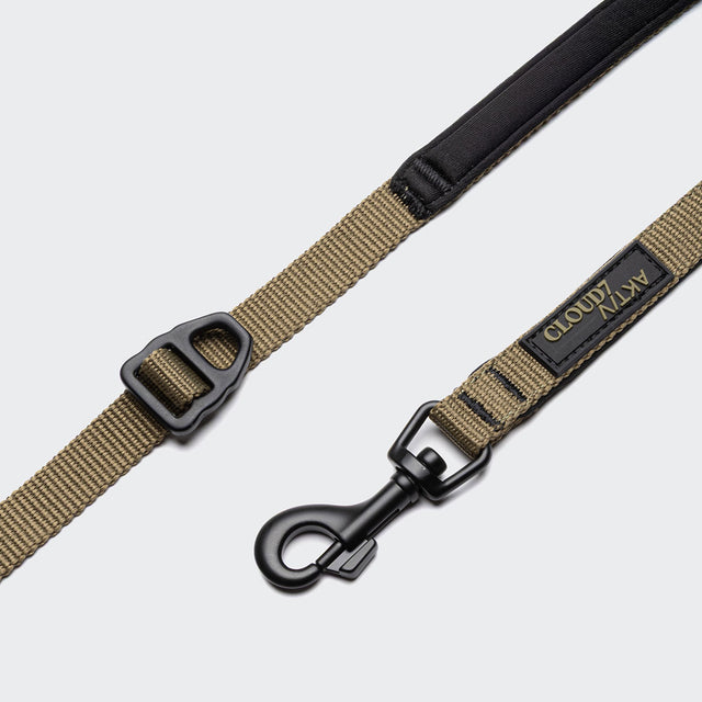 Cloud7 Hundeleine L-1-Hands-Free-Leash AKTIV, Khaki/Grey Hundeleine
