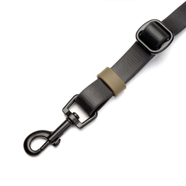 Cloud7 Freihandleine BioThane Ipanema, Black-Olive Hundeleine