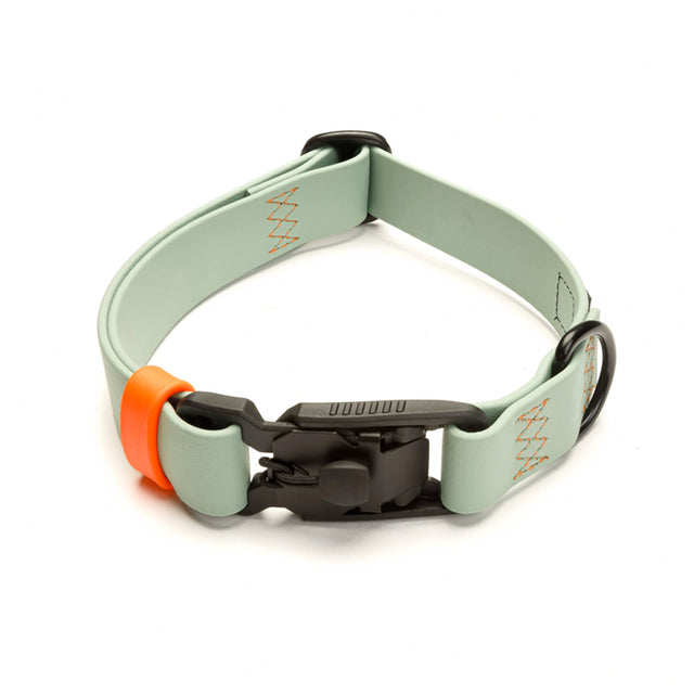 Cloud7 Hundehalsband BioThane Ipanema, Mint - Neon Orange Hundehalsband