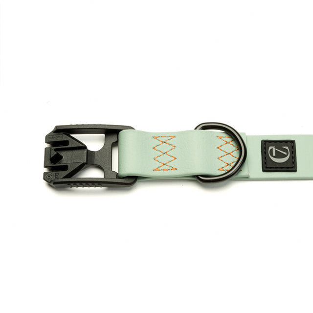 Cloud7 Hundehalsband BioThane Ipanema, Mint - Neon Orange Hundehalsband