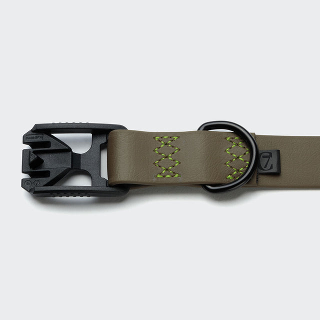 Cloud7 Hundehalsband BioThane Ipanema, Olive - Neongrün Hundehalsband