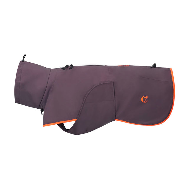 Cloud7 Hunderegenmantel AKTIV Aubergine/Orange Hunderegenmantel
