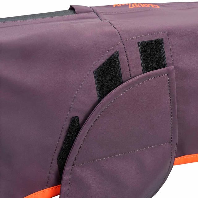 Cloud7 Hunderegenmantel AKTIV Aubergine/Orange Hunderegenmantel