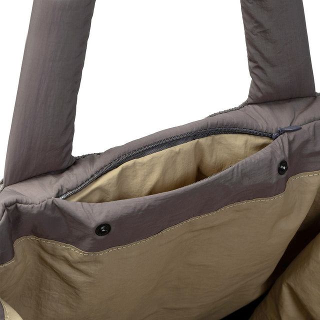 Cloud7 Hundereisebett & Tote Bag AKTIV Puffer Dark Grey/Khaki Hundedecke