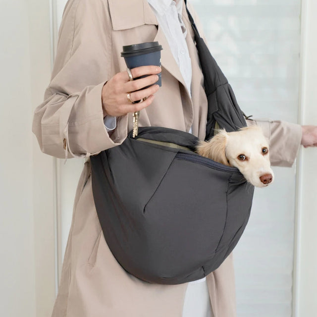 Cloud7 Hundeumhängetasche LTTL Puffer Dark Grey/Khaki Hundetragetasche