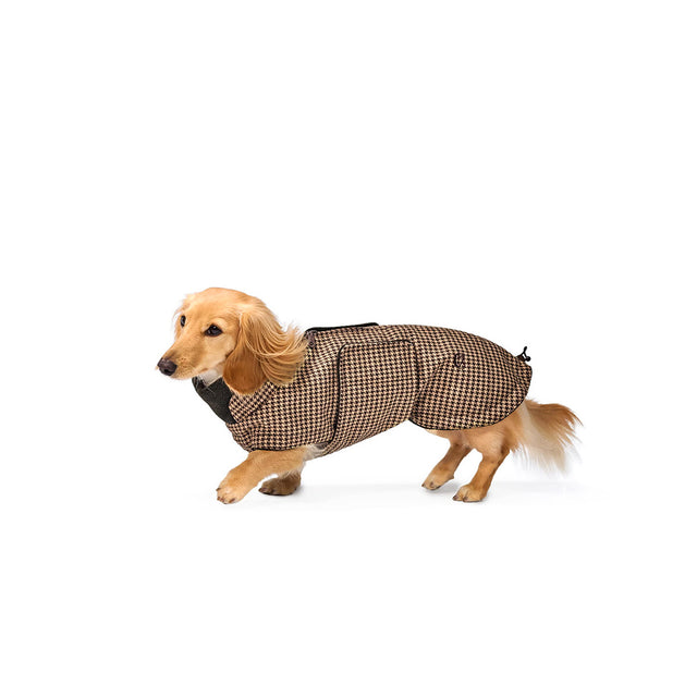Cloud7 Hundemantel Dackel Brooklyn, Houndstooth Hundewintermantel