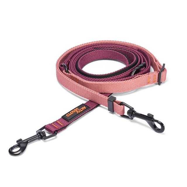 Cloud7 Hundeleine L-1 Freihandleine AKTIV, Aubergine/Soft Rose Hundeleine Small