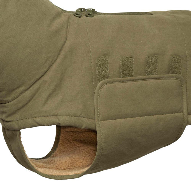 Cloud7 Wintermantel Yukon, Teddy Khaki Hundemantel