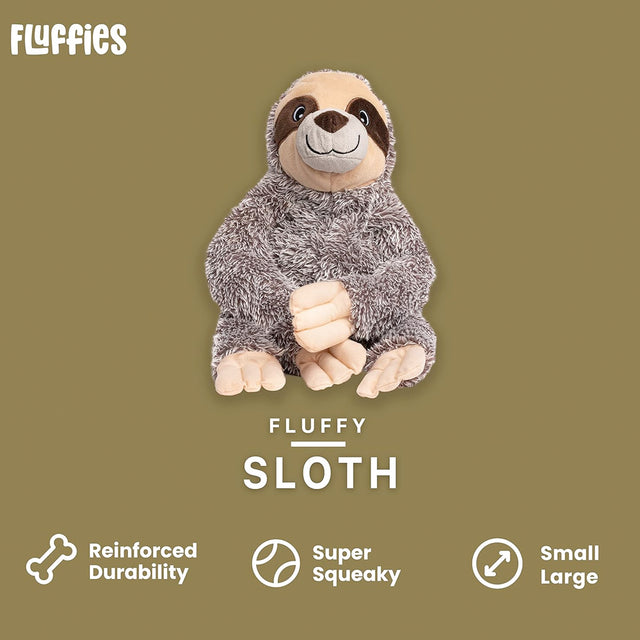 Fabdog Fluffy Sloth Stoffspielzeug