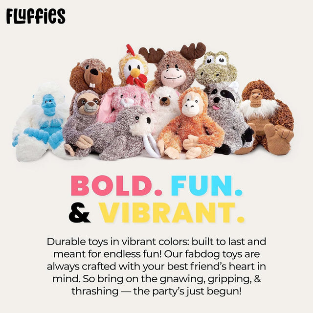 Fabdog Fluffy Big Foot Stoffspielzeug
