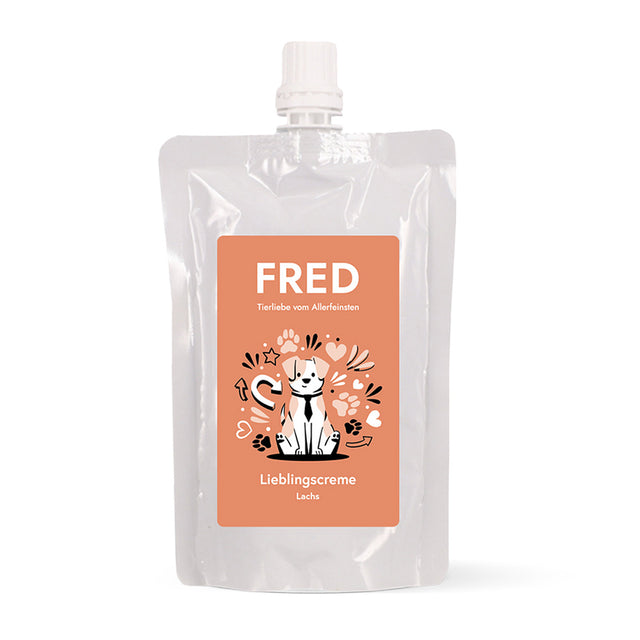 FRED & FELIA Lieblingscreme Lachs, 100g Hundeleckerli