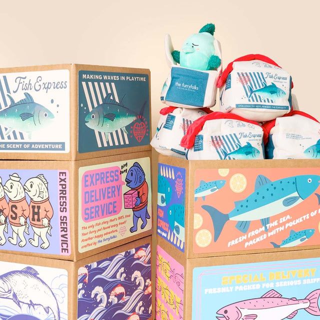 The FurryFolks Hundespielzeug, Fish Express Interaktiv