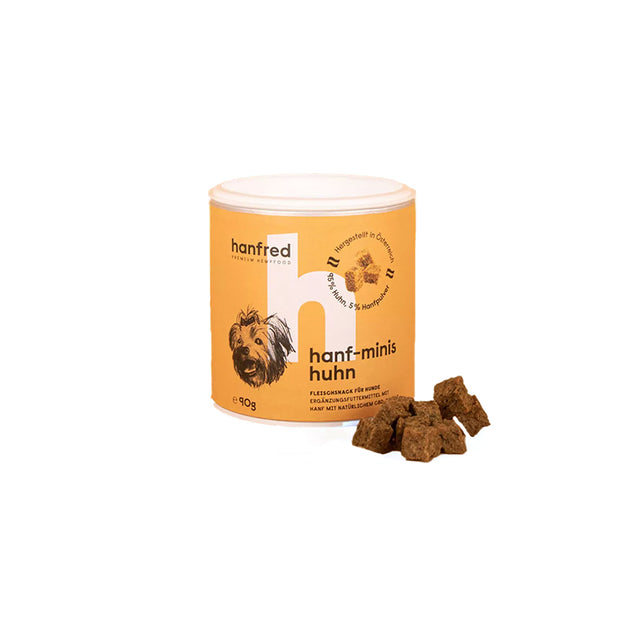 Hanfred Hanf Minis | Huhn, 90g Funktionssnack