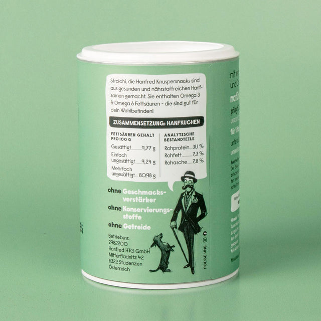 Hanfred Hanfsamen Crunchies, 90g Funktionssnack