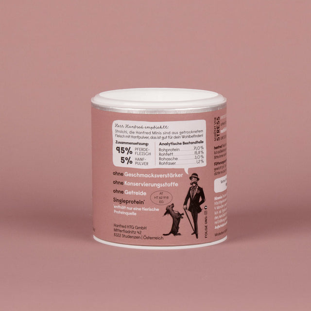 Hanfred Hanf-Minis Pferd, 90g Funktionssnack