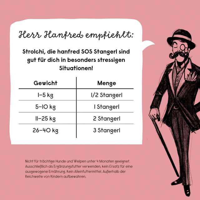 Hanfred Hanf SOS Stangerl, Pferd Funktionssnack