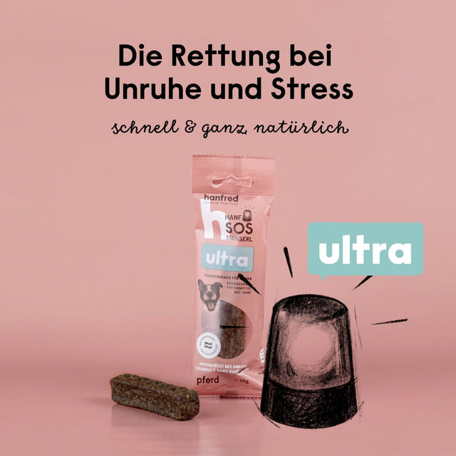 Hanfred Hanf SOS Stangerl Ultra, Pferd 17g Funktionssnack