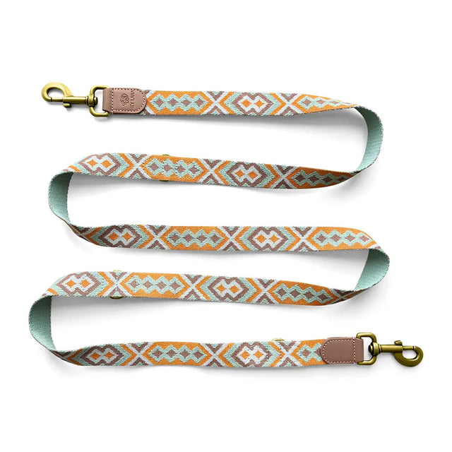 Hey Lana Hundeführleine, 3-fach verstellbar, 2m – Mint/Orange Hundeleine