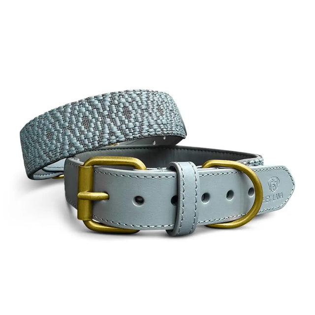 Hey Lana Hundehalsband Gepolstert – Anthrazit/Eisblau Hundehalsband