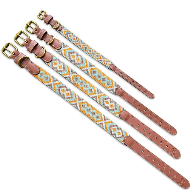 Hey Lana Hundehalsband Gepolstert – Mint/Orange Hundehalsband