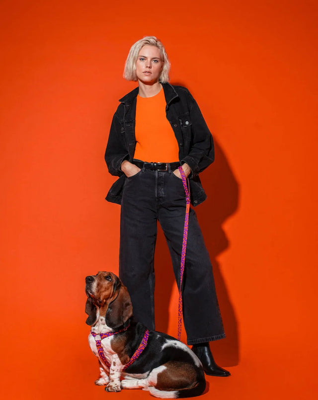 HOT DOGGIES Hundeleine Klassik, Poppy Sunrise Hundeleine