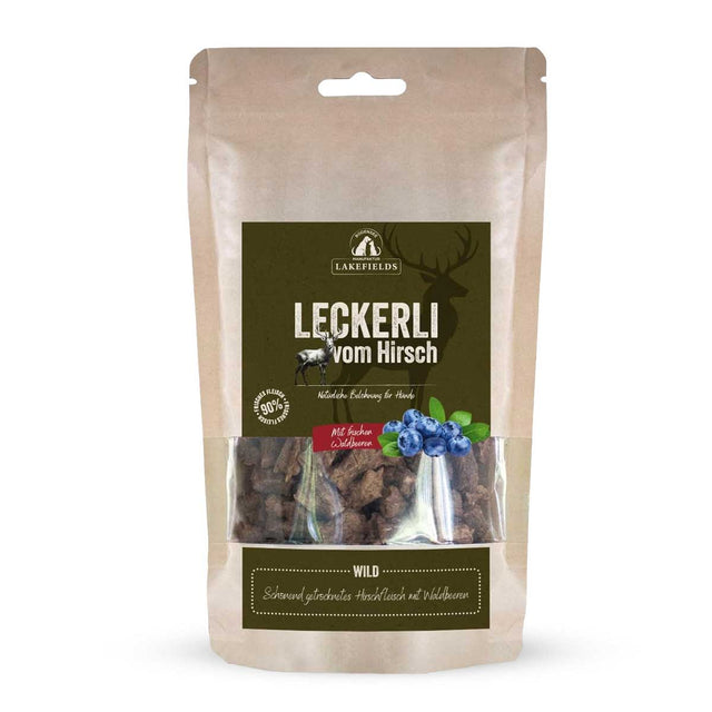Lakefields Manufaktur Hundeleckerli vom Hirsch Fleischsnacks