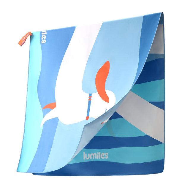 lumiies The Beach Towel – Dackel, Blue Lagoon (80x160 cm) Hundehandtuch
