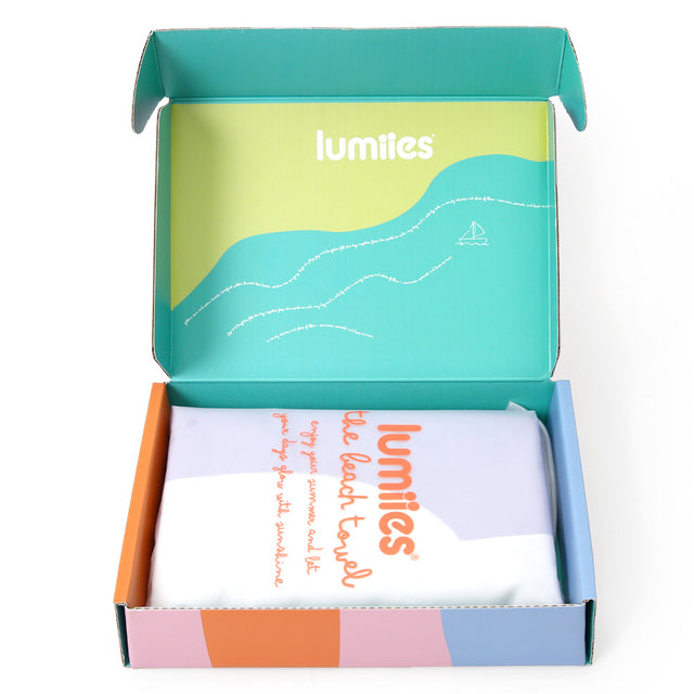 lumiies The Beach Towel – Dackel, Lilac Sunset (80x160 cm) Hundehandtuch