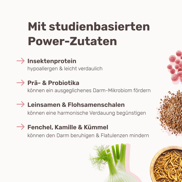 Mammaly Lucky Belly Hypoallergen Verdauungs-Snacks Nahrungsergänzungsmittel für Hunde