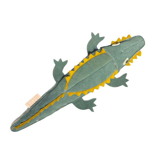 Nufnuf Hundespielzeug Leder SCOOBY CROCODILE Lederspielzeug